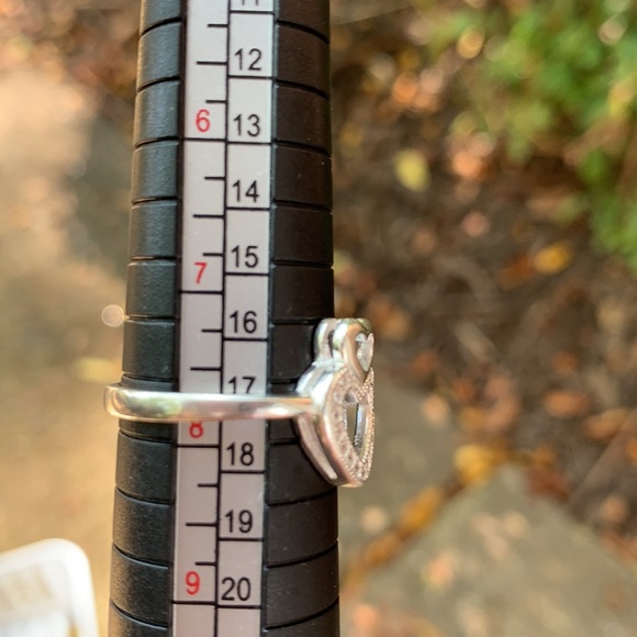 Natural 925 Silver Ring With CZ - Picture 7 of 11